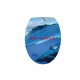 Sticker abattant wc déco marine requin