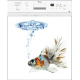 Sticker lave vaisselle poisson 60x60 cm