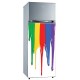 Sticker pour frigidaire déco coulé de peinture 60x90 cm