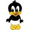 Sticker enfant baby looney canard 