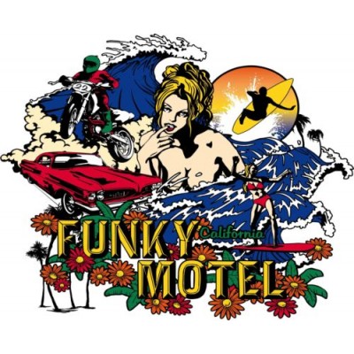 Sticker autocollant Motel California 120x147 cm