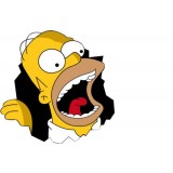 Sticker Homer simpson 90x90 cm