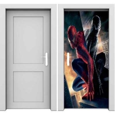 Sticker porte plane spiderman 