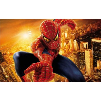 Sticker Spiderman lever de soleil 