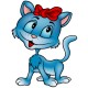 Sticker enfant chat