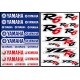 Sticker planche Yamaha R6 39x56 cm