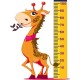 Sticker toise girafe 100x75 cm