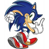 Sticker Sonic 90x75 cm.