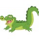 Sticker enfant Croco souriant 50x80 cm.