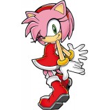 Sticker enfant sonic Amy 90x57 cm.