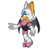 Sticker enfant Sonic Rouge 100x70 cm.