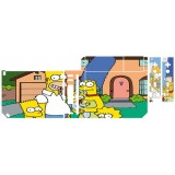 Sticker Skin Wii Familles Simpson + manettes.