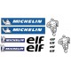 12 stickers Michelin 15x85 cm.