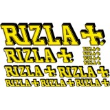 11 stickers autocollant déco Rizla+. 23x32 cm.