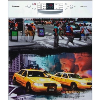 Sticker autocollant lave vaisselle New York 60 x 60 cm.