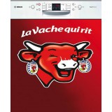 Sticker autocollant lave vaisselle la vache qui rit 60 x 60 cm.