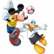 Sticker autocollant Enfant Mickey et Donald 95 x 80 cm.