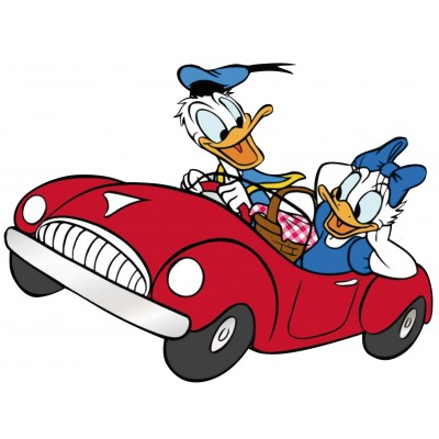 Sticker autocollant Enfant Daisy et Donald 