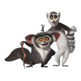 Sticker autocollant Enfant les animaux de Madagascar 58 x 70 cm.