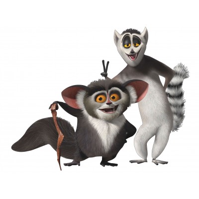 Sticker autocollant Enfant les animaux de Madagascar 