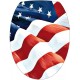 Sticker autocollant pour abattant WC drapeau des Etats Unis 28 x 36.60 cm.