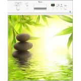 Sticker lave-vaisselle ambiance zen vert 60x60cm