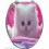 Sticker autocollant pour abattant WC petit Chat blanc