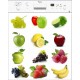 Sticker autocollant pour lave vaisselle décoration fruits 60 x 60 cm.