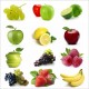 Sticker autocollant pour lave vaisselle décoration fruits 60 x 60 cm.
