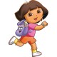 Sticker autocollant Enfant Dora.