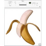 Sticker lave-vaisselle banane 60x60cm
