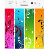 Sticker autocollant pour lave vaisselle décoration couleurs 60 x 60 cm.