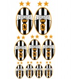 Sticker autocollant sport 9 Logos de la Juventus.