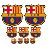  stickers autocollant décoration sport 9 logos du FC Barsa.