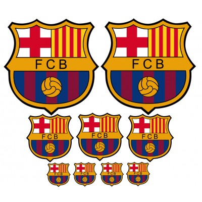 stickers sport décoration logos du FC Barca 