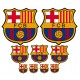 stickers sport décoration logos du FC Barca 