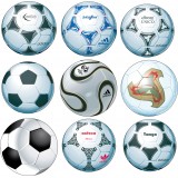  stickers autocollant décoration sport 9 ballons de foot.
