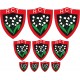 Stickers autocollant sport 10 logos du RC Toulon