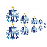  Stickers autocollant décoration sport 10 logos de  L' OM