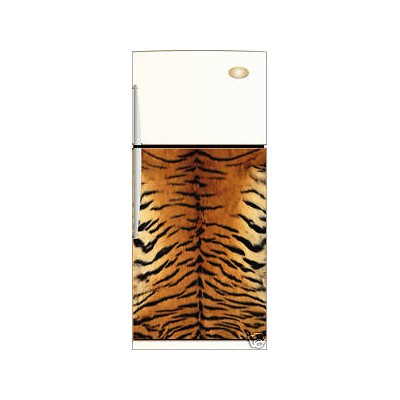Sticker frigidaire décoration peau tigre