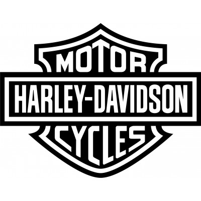 Stickers décoration logo Harley 78 x 100 cm.