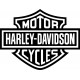 Stickers décoration logo Harley 78 x 100 cm.