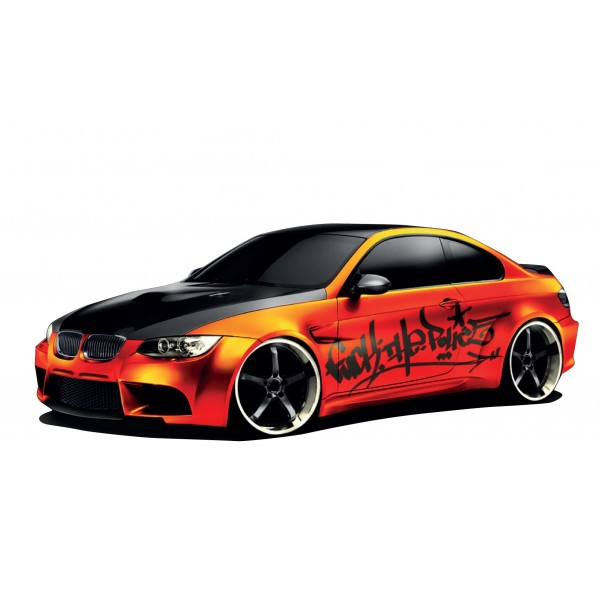 Stickers autocollant décoration BMW orange tuning