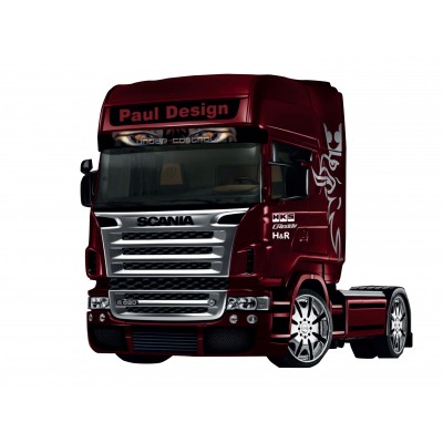 Stickers décoration Camion scania 110 x 125 cm.