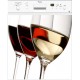 Sticker lave vaisselle déco Verre de Vin 60 x 60 cm. 