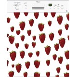 Sticker lave vaisselle déco fraises 60 x 60 cm.
