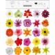 Sticker lave vaisselle décoration Fleur 60 x 60 cm. 