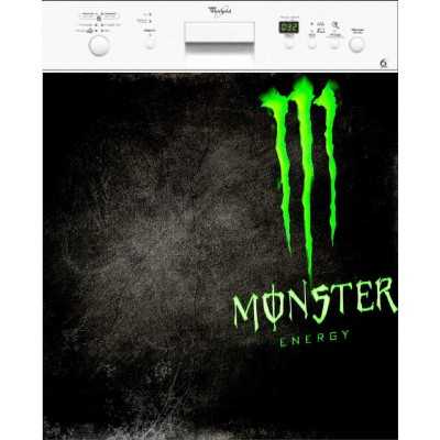 Sticker lave vaisselle déco Monster 60 x 60 cm.