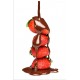 Sticker décoration pour frigidaire fraises au chocolat 60x90 cm.