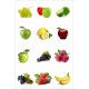 Sticker pour frigidaire décoration fruits 60x90 cm. 